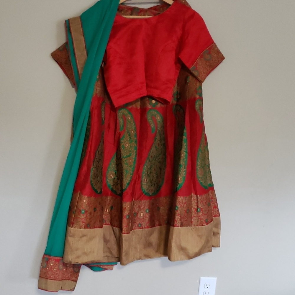 Lehnga choli, chaniya choli, skirt blouse